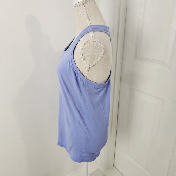 Athleta Top Womens L Purple Momentum Seamless Racerback Yoga Practice Run - Picture 3 of 12